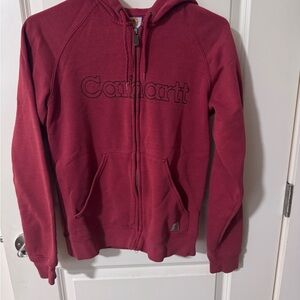 2️⃣ for $10 or 3️⃣ for $15 Carhartt Maroon Zip-Up Hoodie